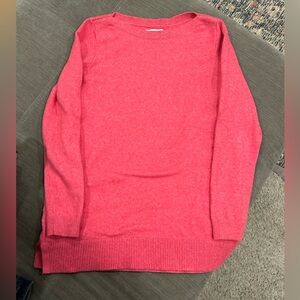 LOFT Vibrant Pink Crew Neck Sweater
